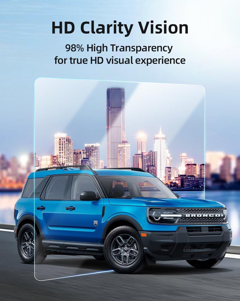 LANGBEAN Anti-Glare Matte Screen Protector for 2025 Ford Bronco Sport (Badlands/Big Bend/Free Wheeling/Heritage/Outer Banks),13.2 Inch Infotainment Touchscreen, 9H Tempered Glass 2025 Bronco Sport Accessories - Image 5